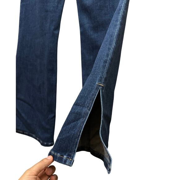 Le Jean Los Angeles Stella Flare Jeans Size 29 Dark Wash Highwaisted Charlie Gay - Picture 4 of 15